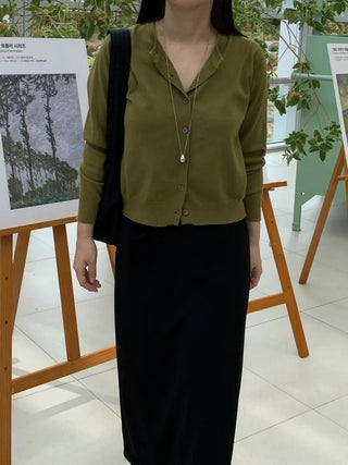 Pure Maxi Plain H-Line Long Skirt