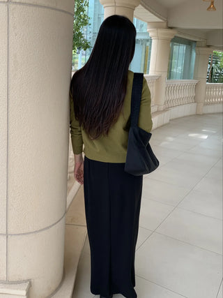 Basic Plain Knit Cardigan