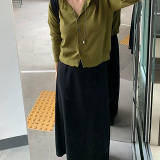 Basic Plain Knit Cardigan