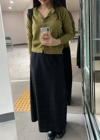 Basic Plain Knit Cardigan
