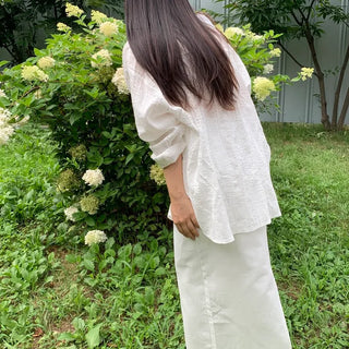 Basic Cotton Plain Long Skirt