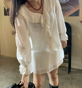 Tulle Plain Elastic Waist Mini Skirt