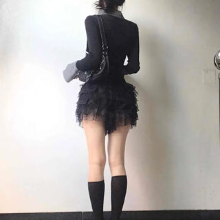 Vanilla Lace Tiered Frill Shorts