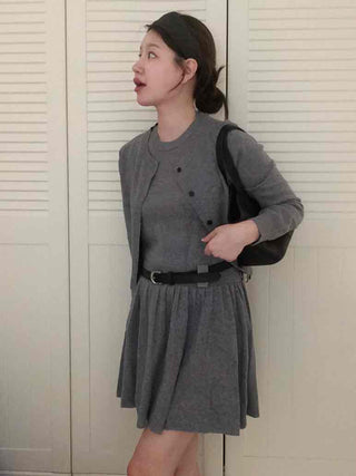 Steady Wool/Mon Sleeveless Knit Two-Piece