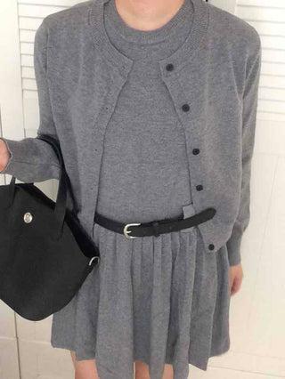 Steady Wool/Mon Sleeveless Knit Two-Piece