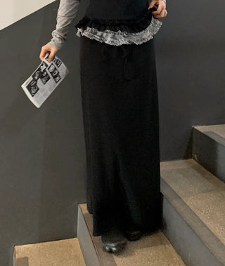 Maren Soft Maxi Banded Long Skirt
