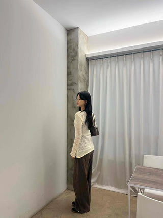 Newtro Slim Punching Knit Mini Dress