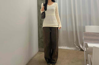 Newtro Slim Punching Knit Mini Dress