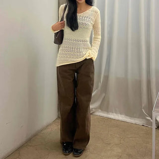 Newtro Slim Punching Knit Mini Dress