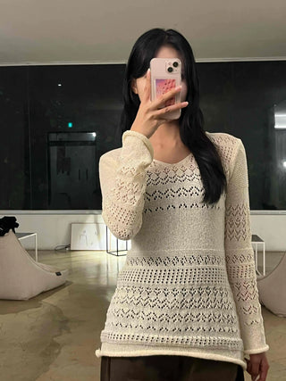 Newtro Slim Punching Knit Mini Dress