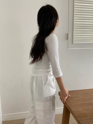 Toba Cargo Wide Long Pants