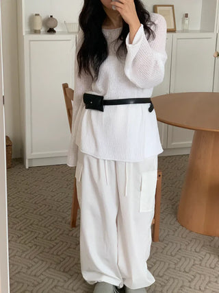 Toba Cargo Wide Long Pants