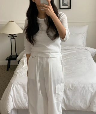Toba Cargo Wide Long Pants