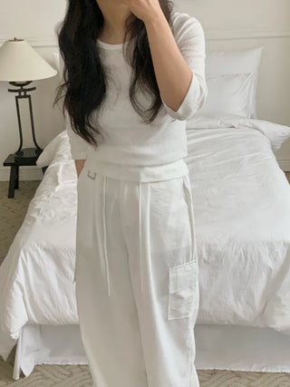 Toba Cargo Wide Long Pants
