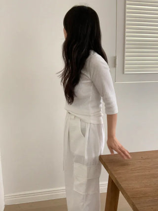 Toba Cargo Wide Long Pants