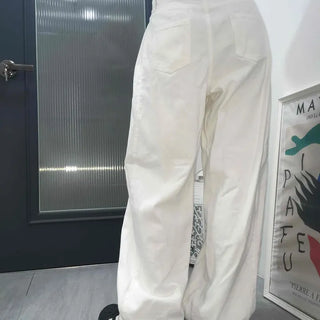 Side Pintuck Wide Cotton Long Pants