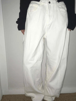 Side Pintuck Wide Cotton Long Pants