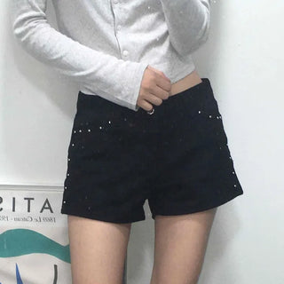 Comfort Studded Mini Shorts
