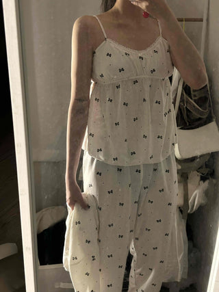Kitsch Ribbon Pajama Set