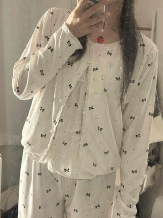 Kitsch Ribbon Pajama Set