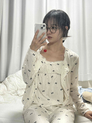 Kitsch Ribbon Pajama Set