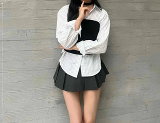 Minimal Loose Fit Striped Shirt