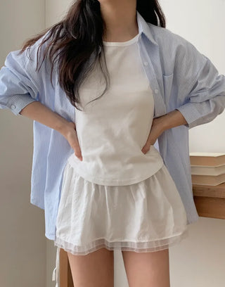 Mido Satin Wrap Skirt