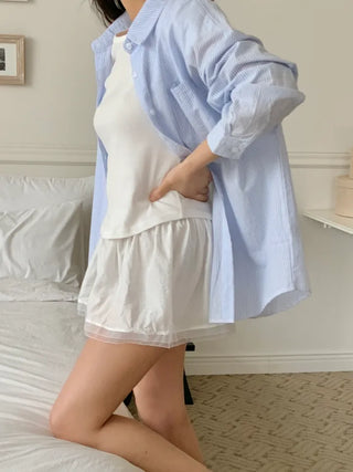 Mido Satin Wrap Skirt
