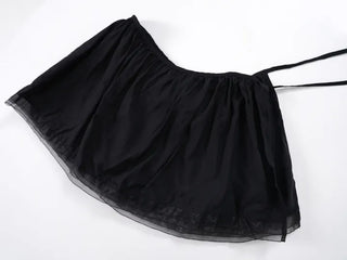 Mido Satin Wrap Skirt