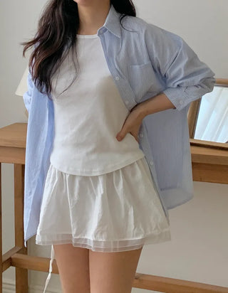 Mido Satin Wrap Skirt