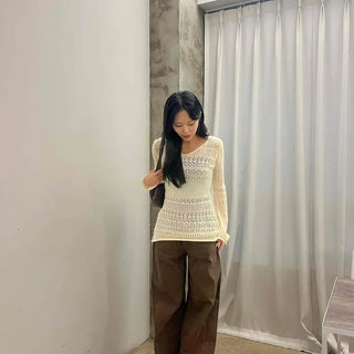 Minimalist Plain Cotton Long Pants