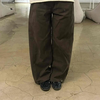 Minimalist Plain Cotton Long Pants