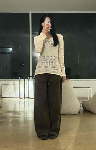 Minimalist Plain Cotton Long Pants