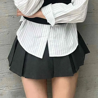 Comfort Pleated Mini Skirt