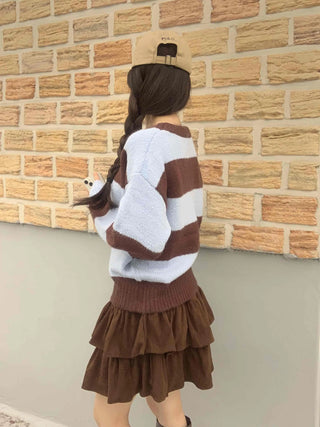 Simple Wool/Wool Striped Knit