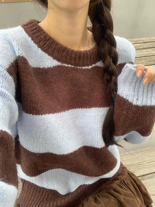 Simple Wool/Wool Striped Knit