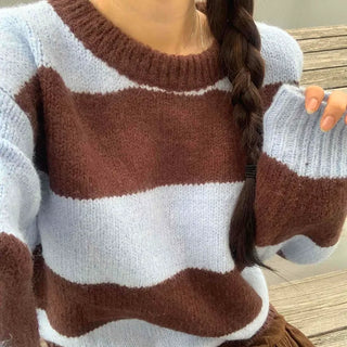 Simple Wool/Wool Striped Knit