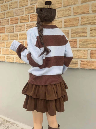 Simple Wool/Wool Striped Knit