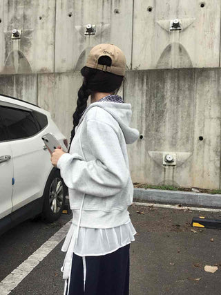 Pure Check Basic Autumn Zip-up
