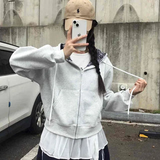Pure Check Basic Autumn Zip-up