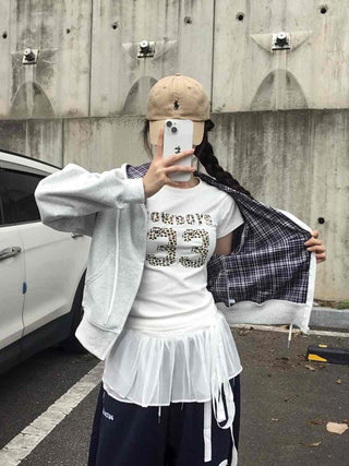 Pure Check Basic Autumn Zip-up