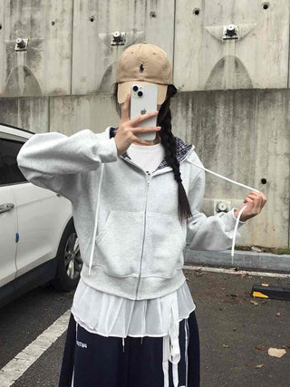 Pure Check Basic Autumn Zip-up