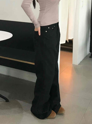 Basic Cotton Plain Long Pants