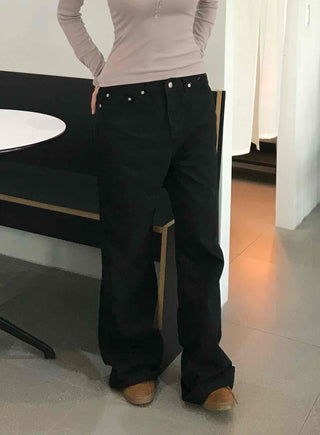 Basic Cotton Plain Long Pants