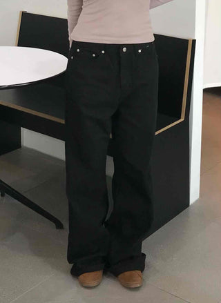 Basic Cotton Plain Long Pants