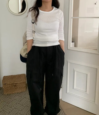 Daro String Cargo Balloon Pants