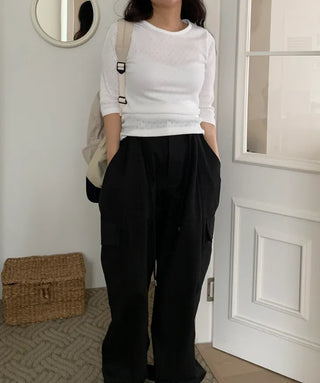 Daro String Cargo Balloon Pants