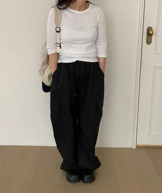 Daro String Cargo Balloon Pants