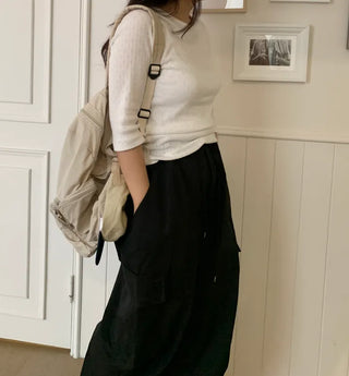 Daro String Cargo Balloon Pants