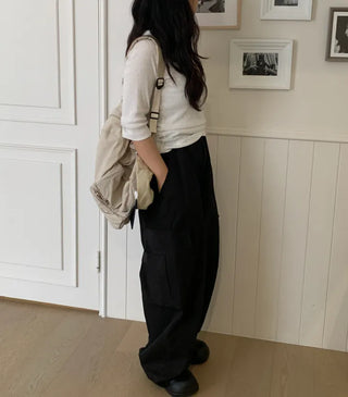 Daro String Cargo Balloon Pants